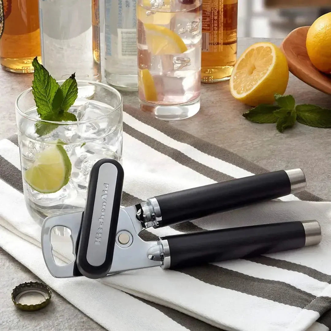 Abridor Latas e Garrafas Multiuso Preto KitchenAid