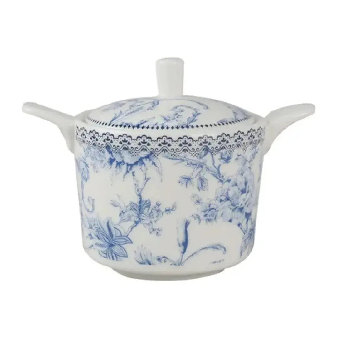 Açucareiro New Bone China Hortênsia 280ml Azul L'Hermitage